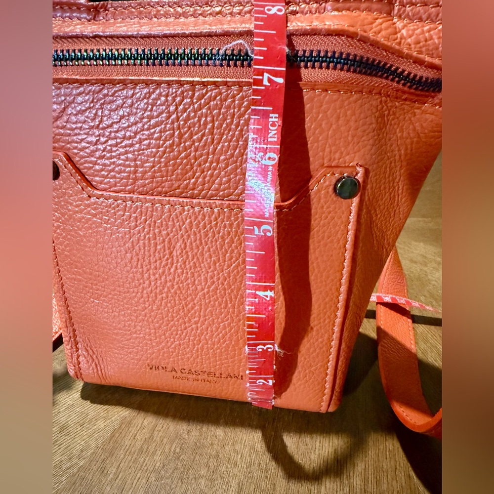 Viola Castellani Small Leather Crossbody Bag - Picture 16 of 16
